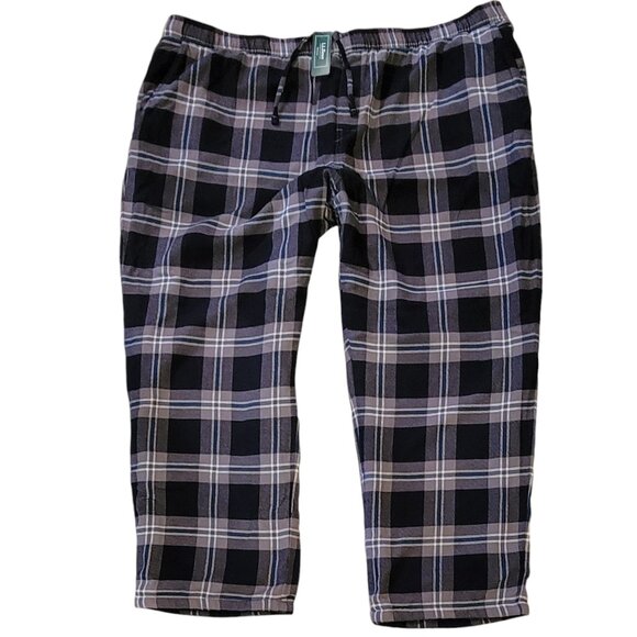 L.L. Bean Men's Fleece-Lined Flannel Lounge Pants Size XXXL 3X NEW with Tag - Picture 6 of 11